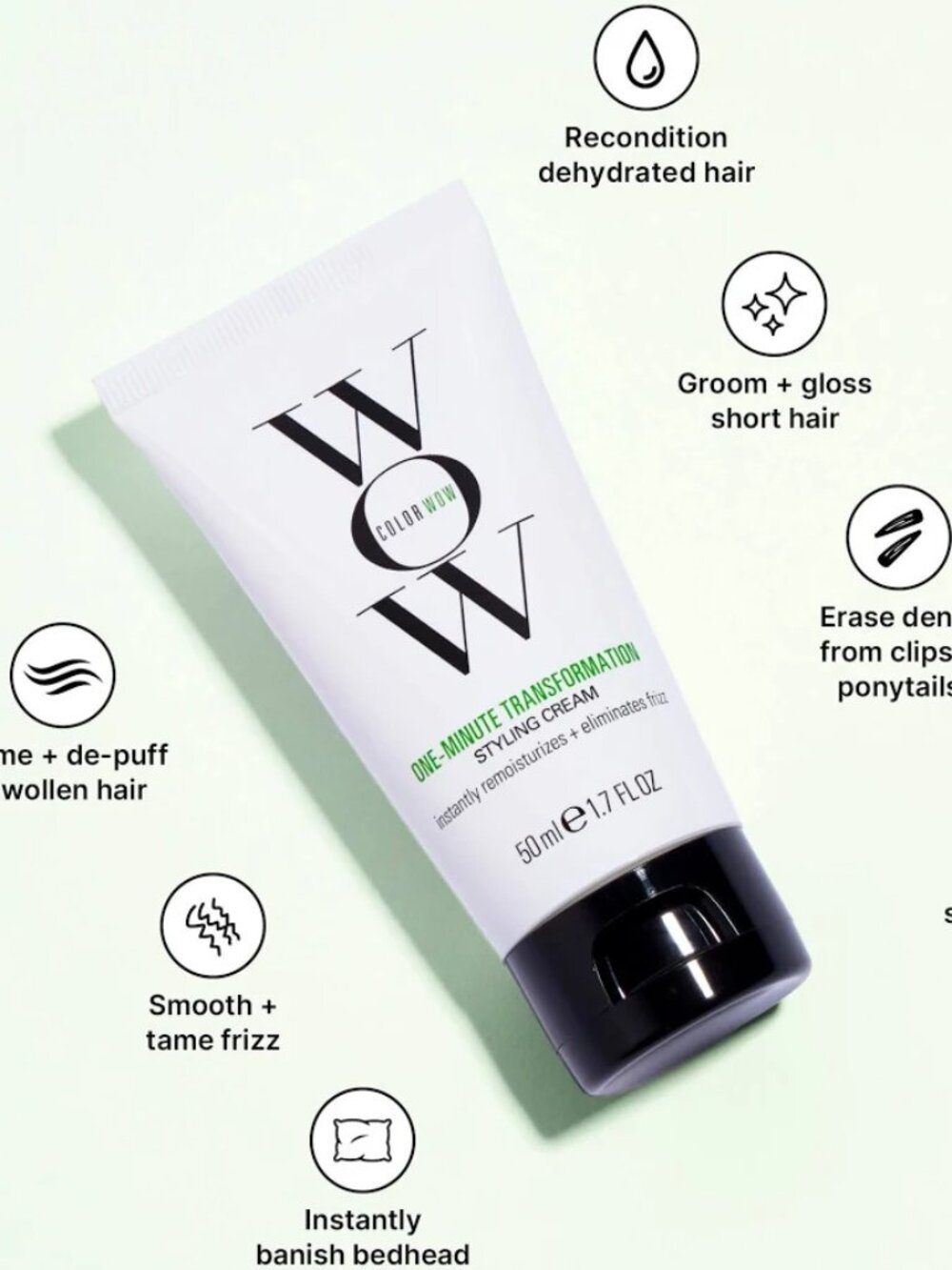 Color Wow One Minute Transformation Styling Cream 1.7 oz - NEW